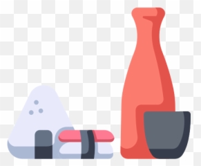 Japan Japanese Rice Sake Sushi - Glass Bottle Png,Sake Png