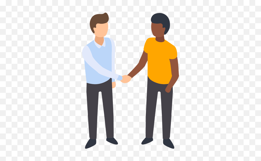 Men Handshaking Illustration - Transparent Png U0026 Svg Vector File Apreton De Manos Dibujos Png,Men Png