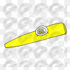 Kazoo Picture For Classroom Therapy Use - Great Kazoo Clipart Label Png,Kazoo Png