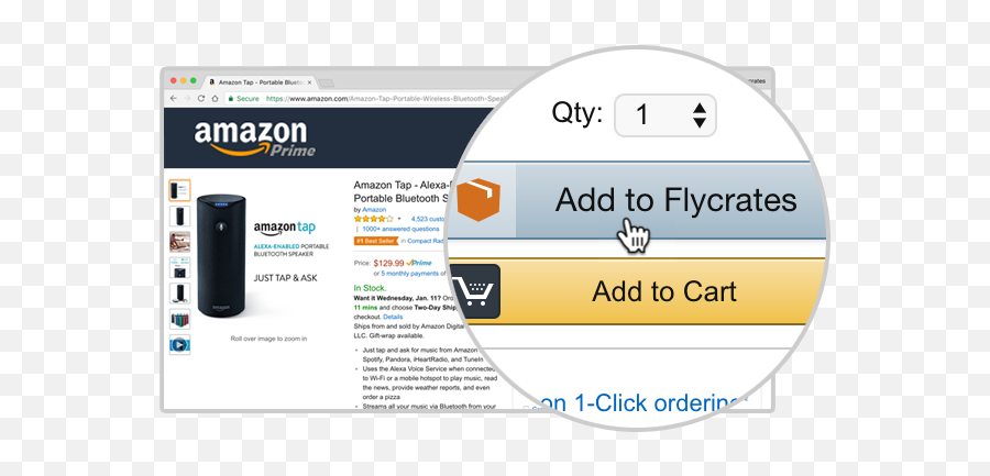 Flycrates - International Amazon Shipping Amazon Kindle Png,Available On Amazon Logo