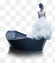 Eagles Prom Dress - Girl In Boat Png