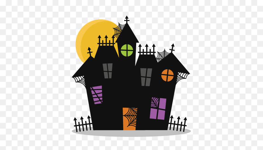 Halloween House Vector Free Png - Halloween Clipart Haunted House,Cute Halloween Png