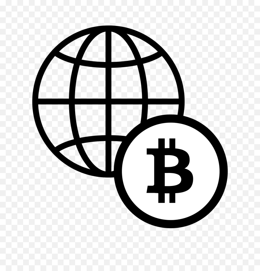 Bitcoin Icon Black - Free Vector Graphic On Pixabay Transparent Globe Vector Png,Bitcoin Logo Transparent Background