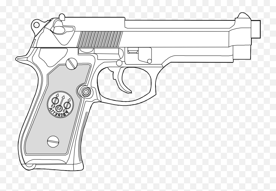 Handgun Pistol Revolver - White Pistol Png,Glock Png