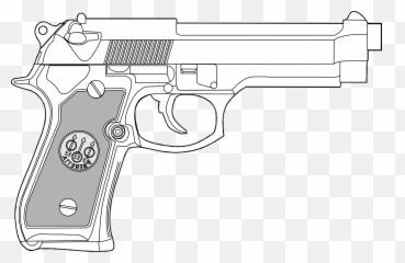 Handgun Pistol Revolver - White Pistol Png,Glock Png