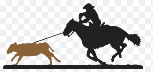 Calf Roping Png U0026 Free Ropingpng Transparent Images - Silhouette