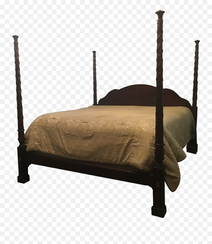 Download Hickory Chair Four Poster Mahogany King Bed - Full Bed Frame Png,King Chair Png