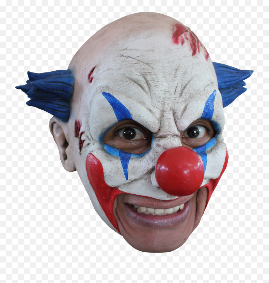 Clown Chinless Halloween Mask - Clown Mask Png,Clown Hair Png