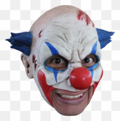 Clown Chinless Halloween Mask - Clown Mask Png,Clown Hair Png