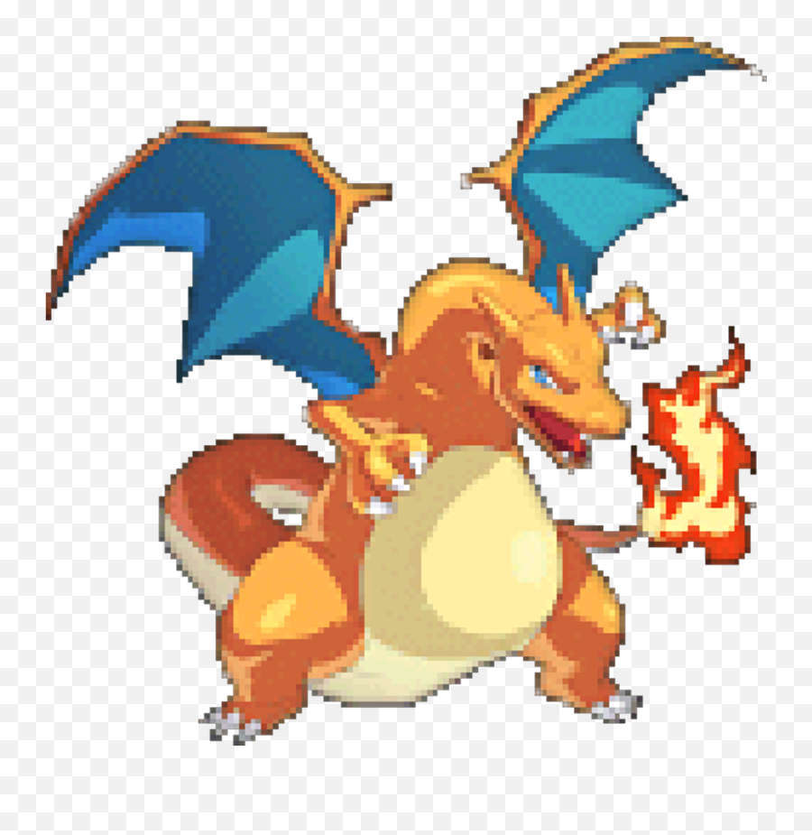 Charmander Sticker - Charizard Pixel Gif Clipart Full Size Charizard Poses Png,Charmander Transparent