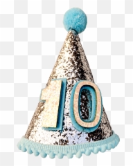 Birthday Party Hat For Dogs - 10th png