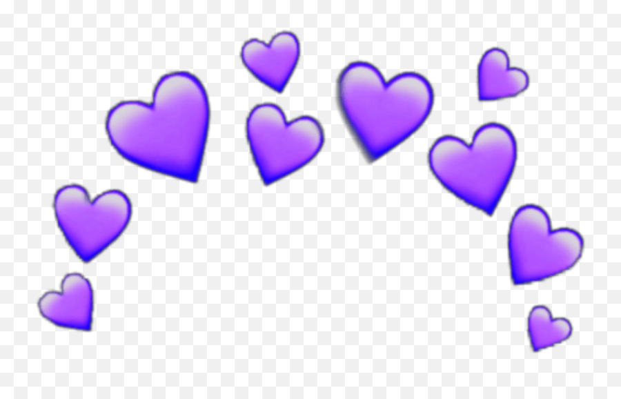 Purple Heart Emoji Transparent - Transparent Background Yellow Heart Emoji Png,Emoji Hearts Transparent
