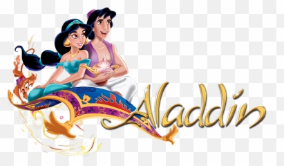 Aladdin Logo - Jasmine And Aladdin On Magic Carpet Png,Aladdin Logo Png