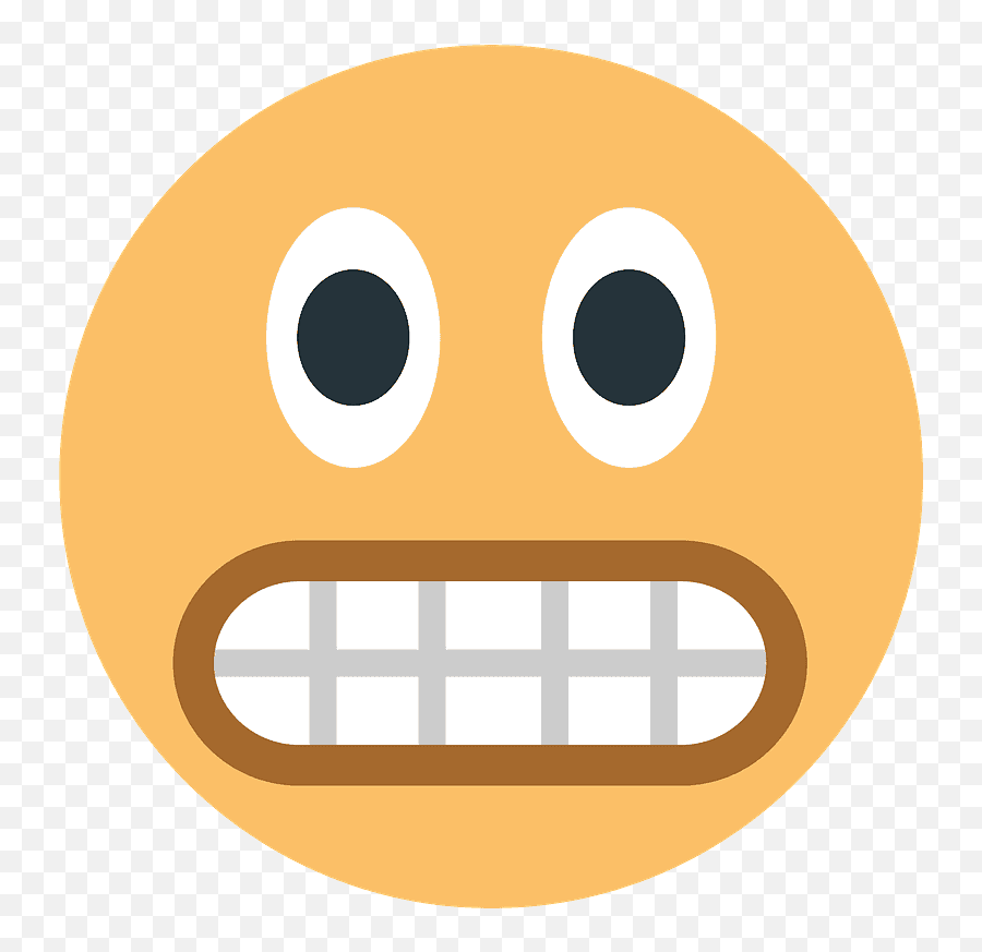 Grimacing Face Emoji Clipart - Emoji Png,Grimace Png