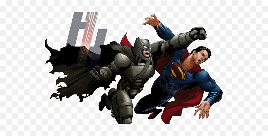 Download Hd Batman Superman Png - Batman Vs Superman Art Batman Vs Superman Captain America Vs Iron Man,Superman Png
