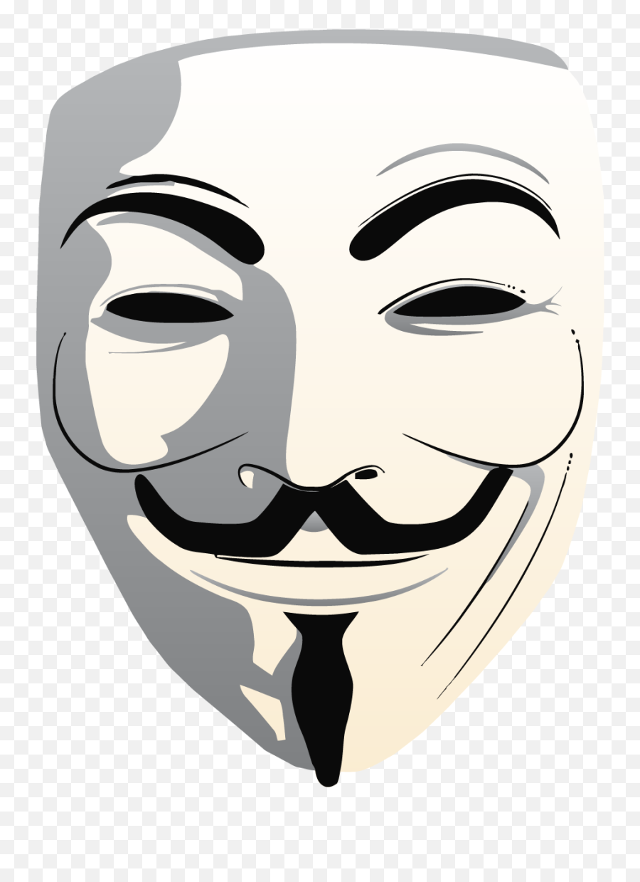Anonymous Mask Png Transparent Free - Anonymous Mask Clipart Png,V For Vendetta Png