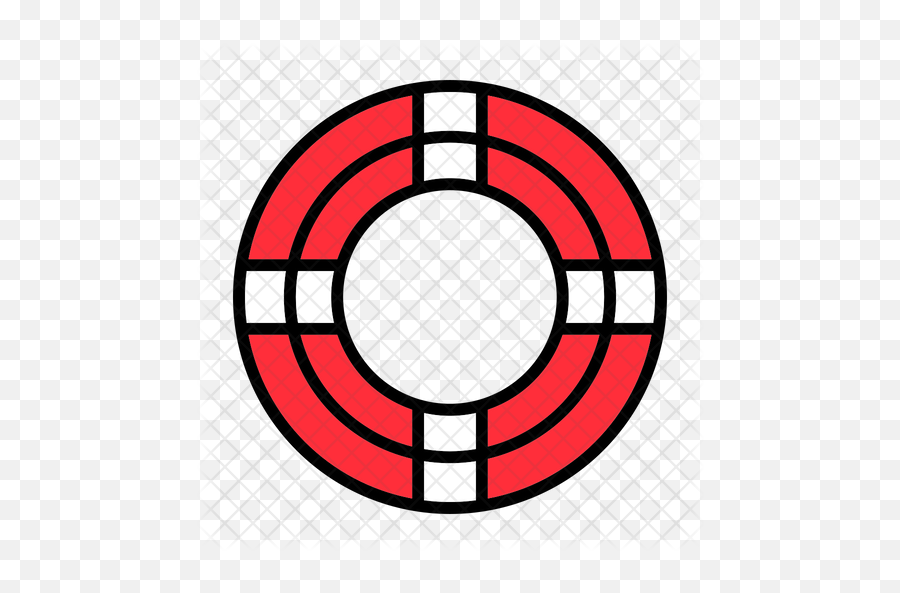 Life Preserver Icon Of Colored Outline - Simbio Png,Life Preserver Png