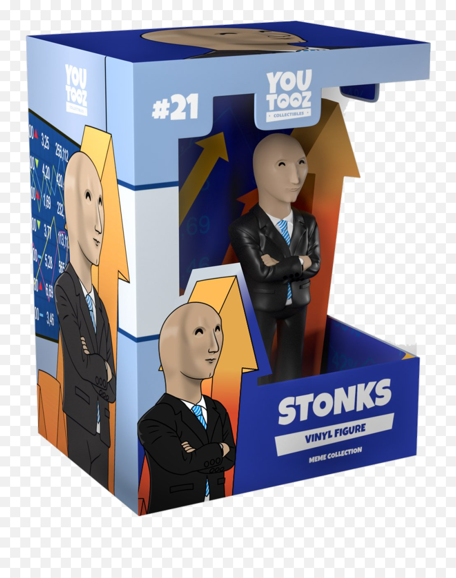New Stonks Youtooz - Youtooz Stonks Png,Meme Man Transparent
