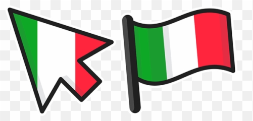 Italy Flag Cursor - Albanian png