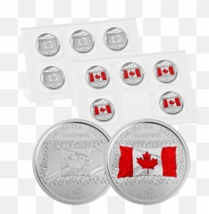 Canadian Flag Png - 2015 25cent Quarter Circulation Pack Upside Down Canadian Flag,Cent Png