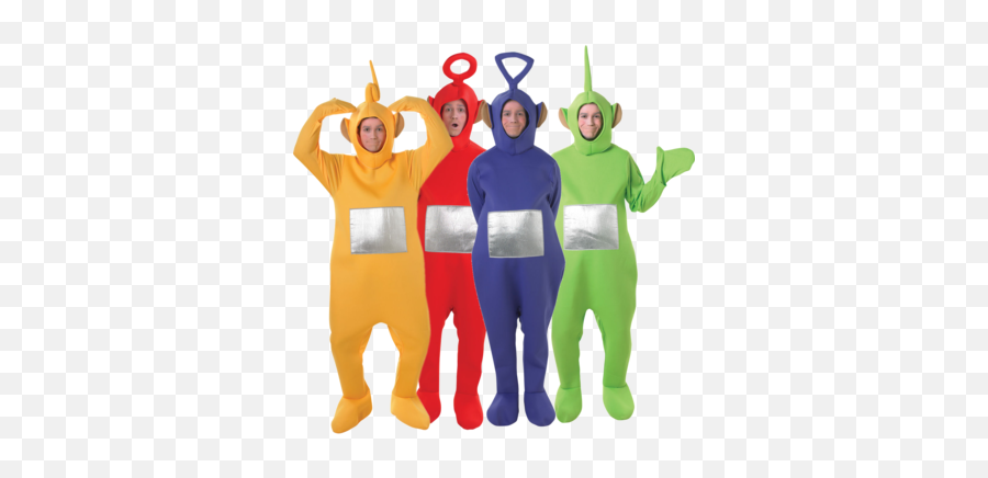 Set Of Four Teletubbies Costumes Nameu003dog Description - Laa Laa Png,Teletubbies Png