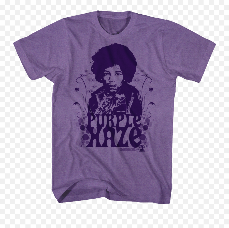 Jimi Hendrix T Shirt Official Purple - Purple Haze T Shirt Png,Jimi Hendrix Logo