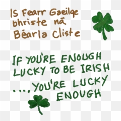Shamrock Clipart Gaeilge Free Art - png
