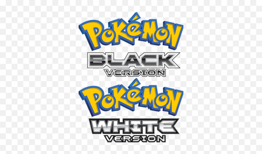 Pokémon - Pokemon Black And White Title Png,Pokemon Logo Black And White