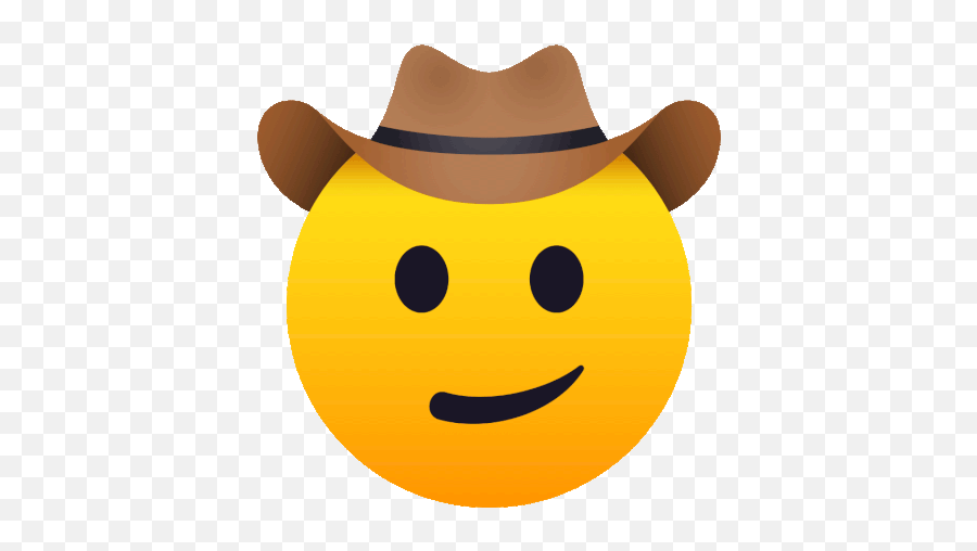 Cowboy Hat Face Joypixels Gif - Cowboy Hat Png,Cowboy Emoji Transparent