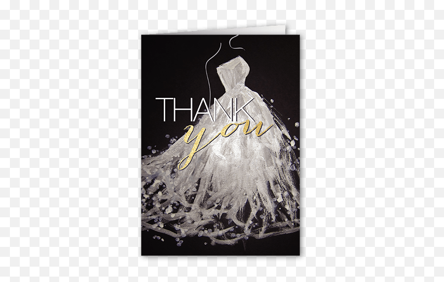 Sequin Splash 3x5 Wedding Thank You Card Shutterfly In - Art Png,Shutterfly Png