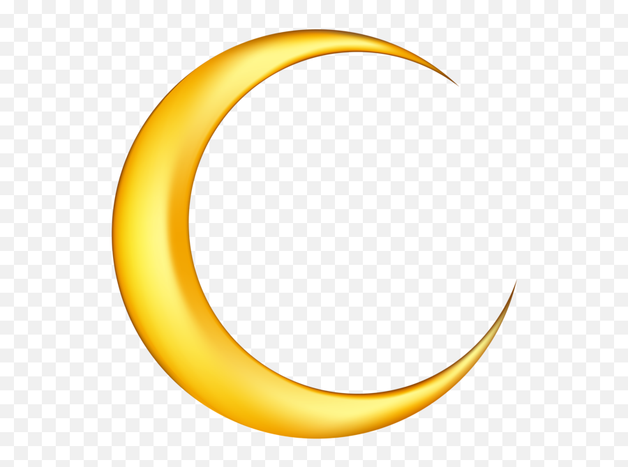 Yellow New Moon Png Clip - Crescent Moon Transparent Background,Moon Transparent Png