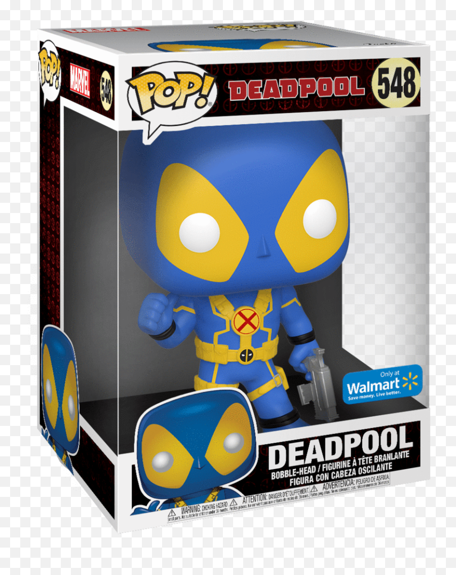 Funko Pop Marvel Deadpool - 10 Deadpool Wgun Blue Deadpool 10 Inch Funko Png,Deadpool Comic Png