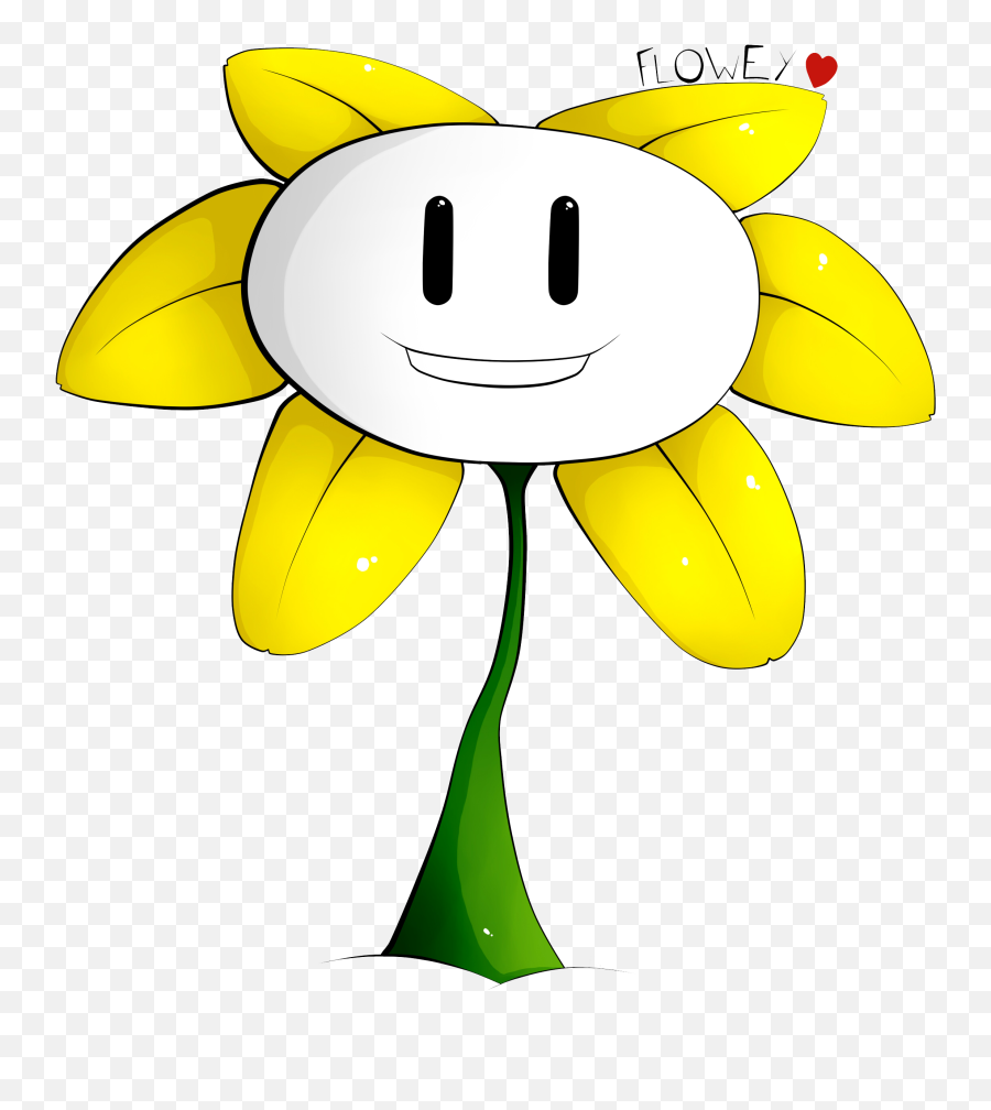 Download Flowey Face N3 - Undertale Cartoon Full Size Cartoon Png,Flowey Png