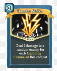 Minecraft Has Never Dig Straight Down - Slay The Spire Thunder Strike png