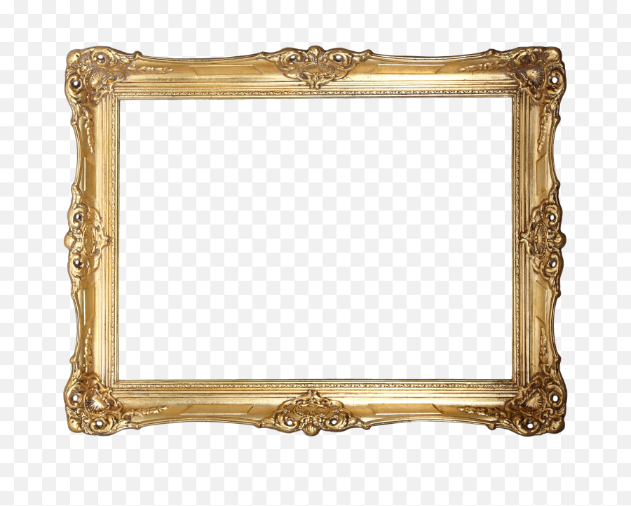 Golden Picture Frame Png