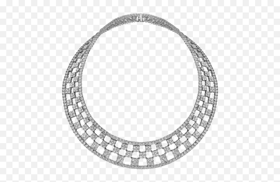 Diamond Necklace - Checkered Flag Pattern Circle Png,Diamond Chain Png