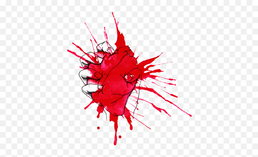 Download Blood Heart And Green Day Image - Hand Holding Hand Holding Heart Png,Blood Hand Png