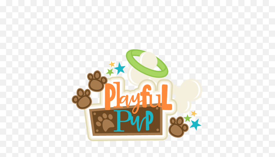 Playful Pup Title Svg Scrapbook Cut File Cute Clipart Files - Language Png,Playful Icon