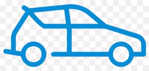 Auto Car Ride Transport Travel - Icon Blue Transparent png