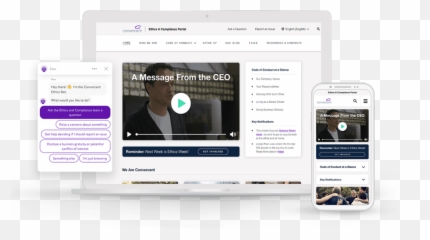 Ethics U0026 Compliance Portal Employee Engagement Convercent - Sharing png