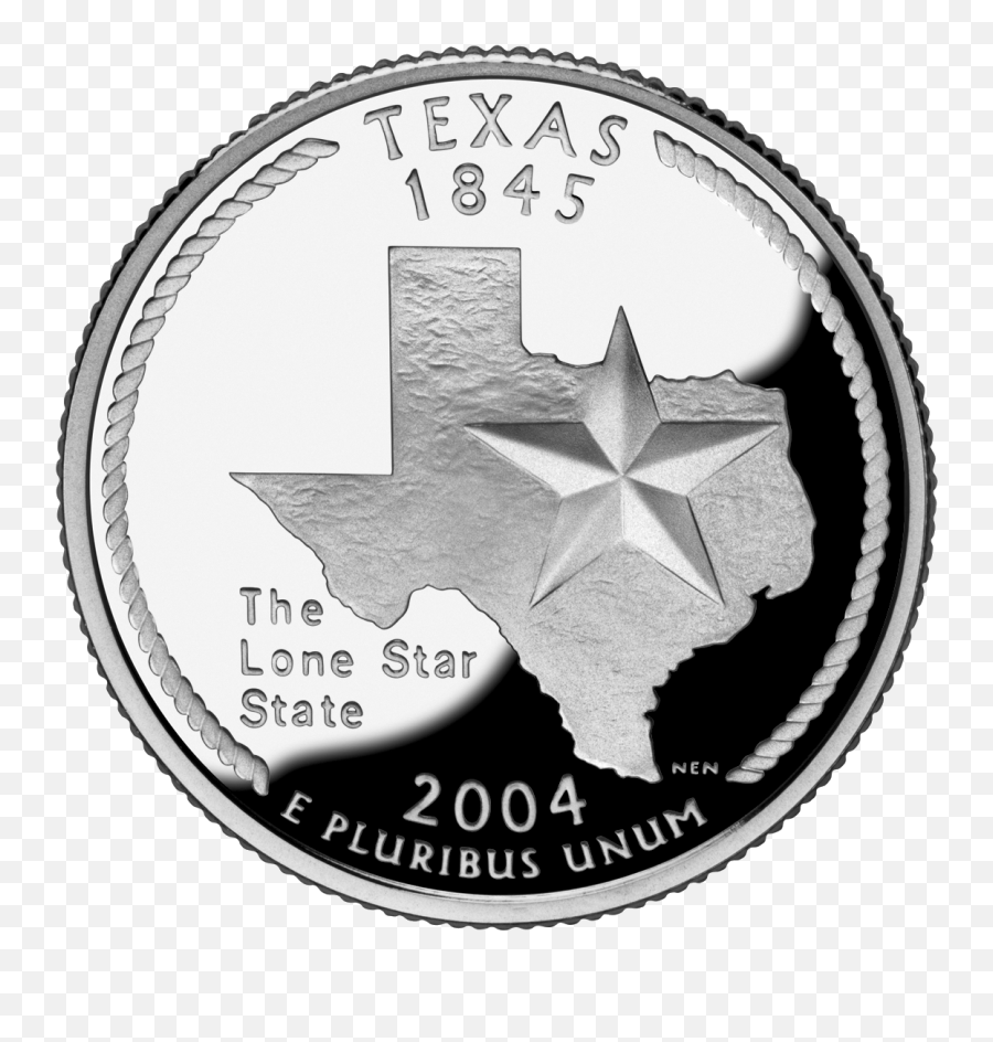 2004 Tx Proof - Texas State Quarter Coin Png,Texas State Png