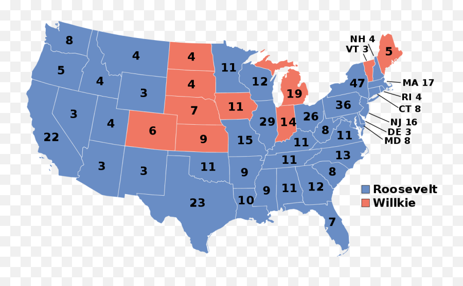 1940 United States Presidential Election - Wikipedia 1940 Election Map Png,Icon Alva 47 Parking