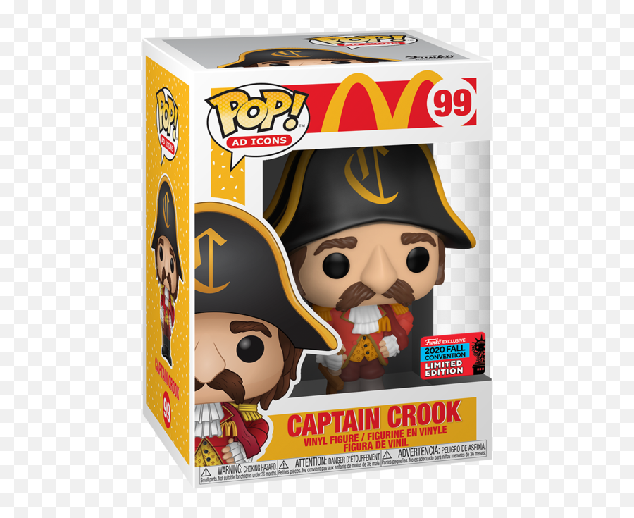 Captain Crook - Mcdonalds Pop Vinyl Exc Funko Eu Mcdonalds Funko Pop Png,Mccree Icon