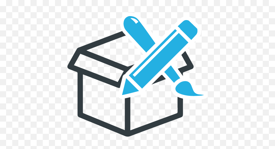 Custom Box Packaging With Logo Austin Tx - Paint Brush Icon Png,Packaging Design Icon