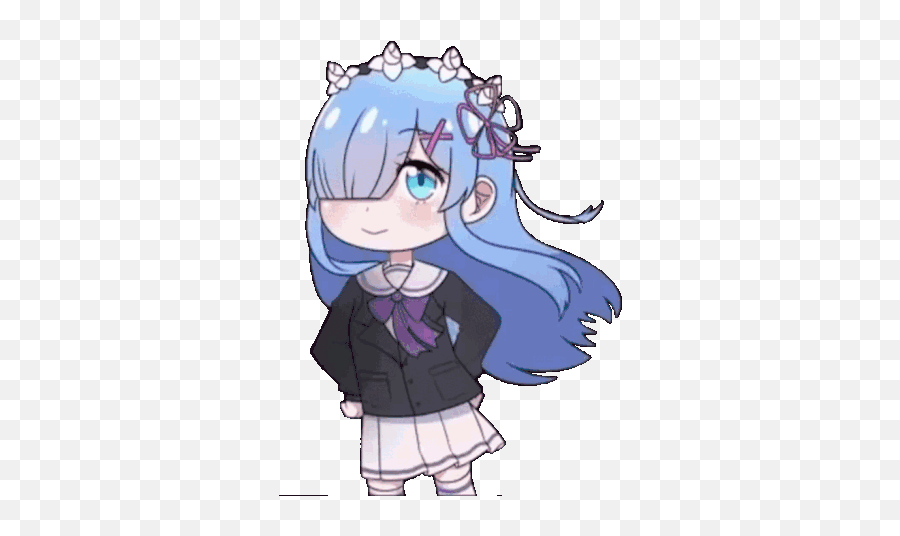 Re Zero Rem Sticker - Re Zero Rem Rem Dance Discover Fictional Character Png,Anime Icon Pack Android