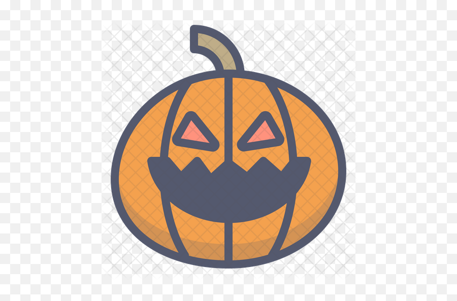 Pumpkin Emoji Icon Of Colored Outline Png Transparent