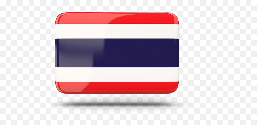 Rectangular Icon With Shadow Illustration Of Flag Thailand - Horizontal Png,In The Shadow Of An Icon