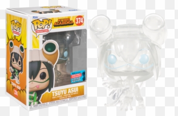 My Hero Academia - Tsuyu Translucent Fall Convention Exclusive 2021 Pop Vinyl RS Funko png