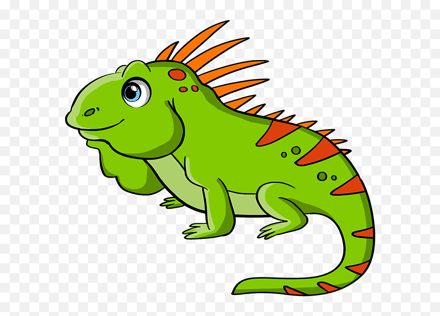 How To Draw An Iguana - Really Easy Drawing Tutorial Png,Iguana Icon