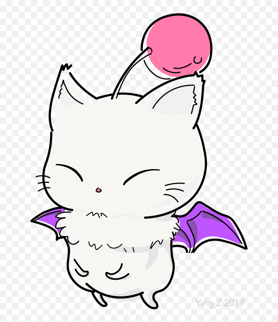 Moogle - Moggle Final Fantasy Art Png,Moogle Png